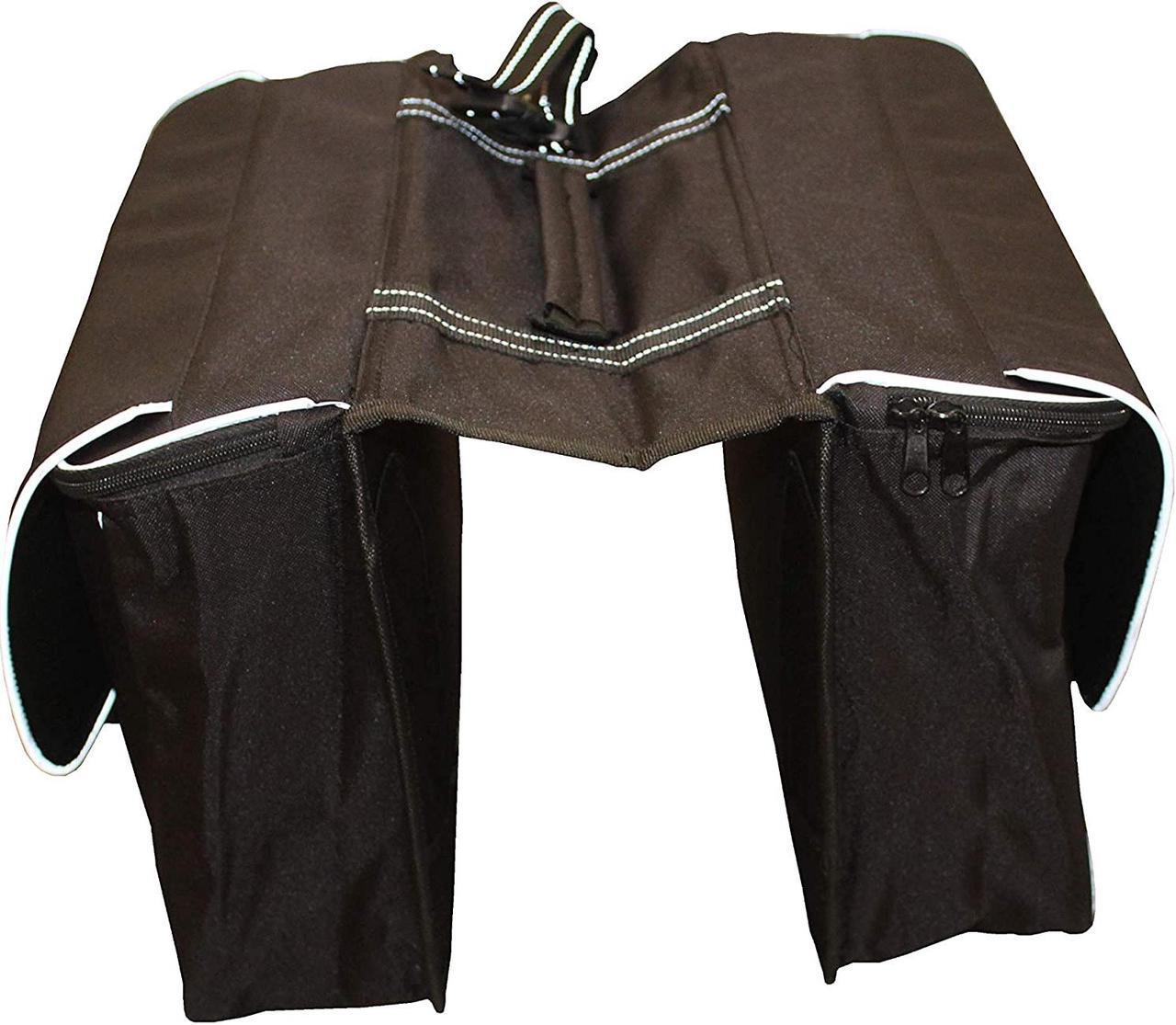 Alt view image 3 of 5 - Rambo Bikes R162 Waterproof Bicycle Rear Rack Saddle Pannier Bags, Stealth Black