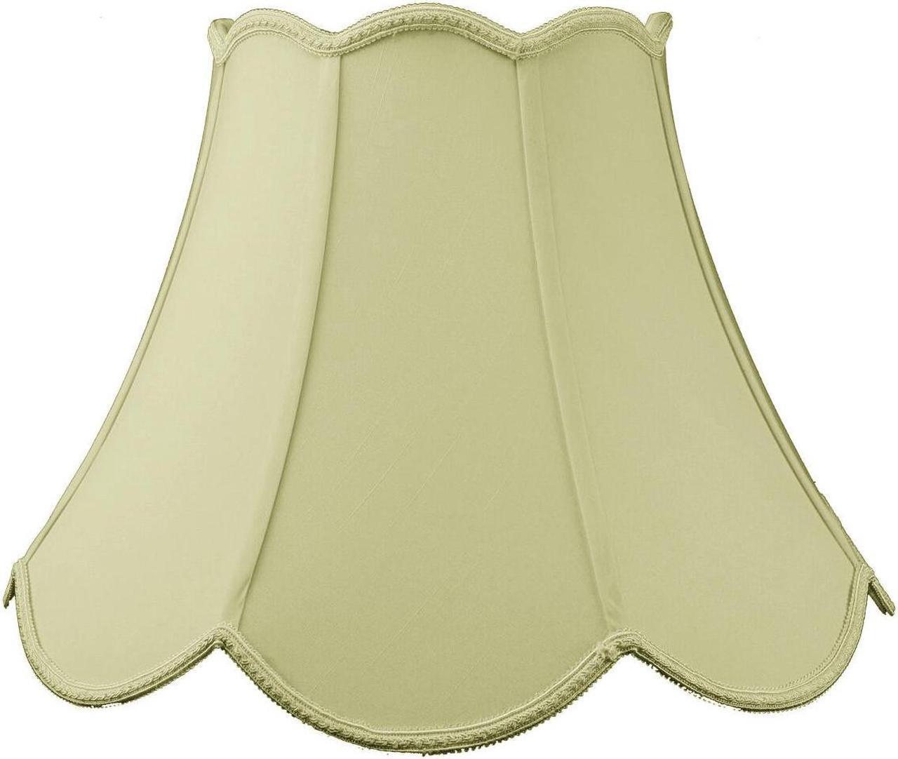 Main image of 9x18x13 Scalloped Bell Lamp Shade Eggshell