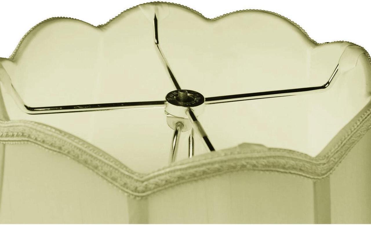 Alt view image 3 of 3 - 9x18x13 Scalloped Bell Lamp Shade Eggshell