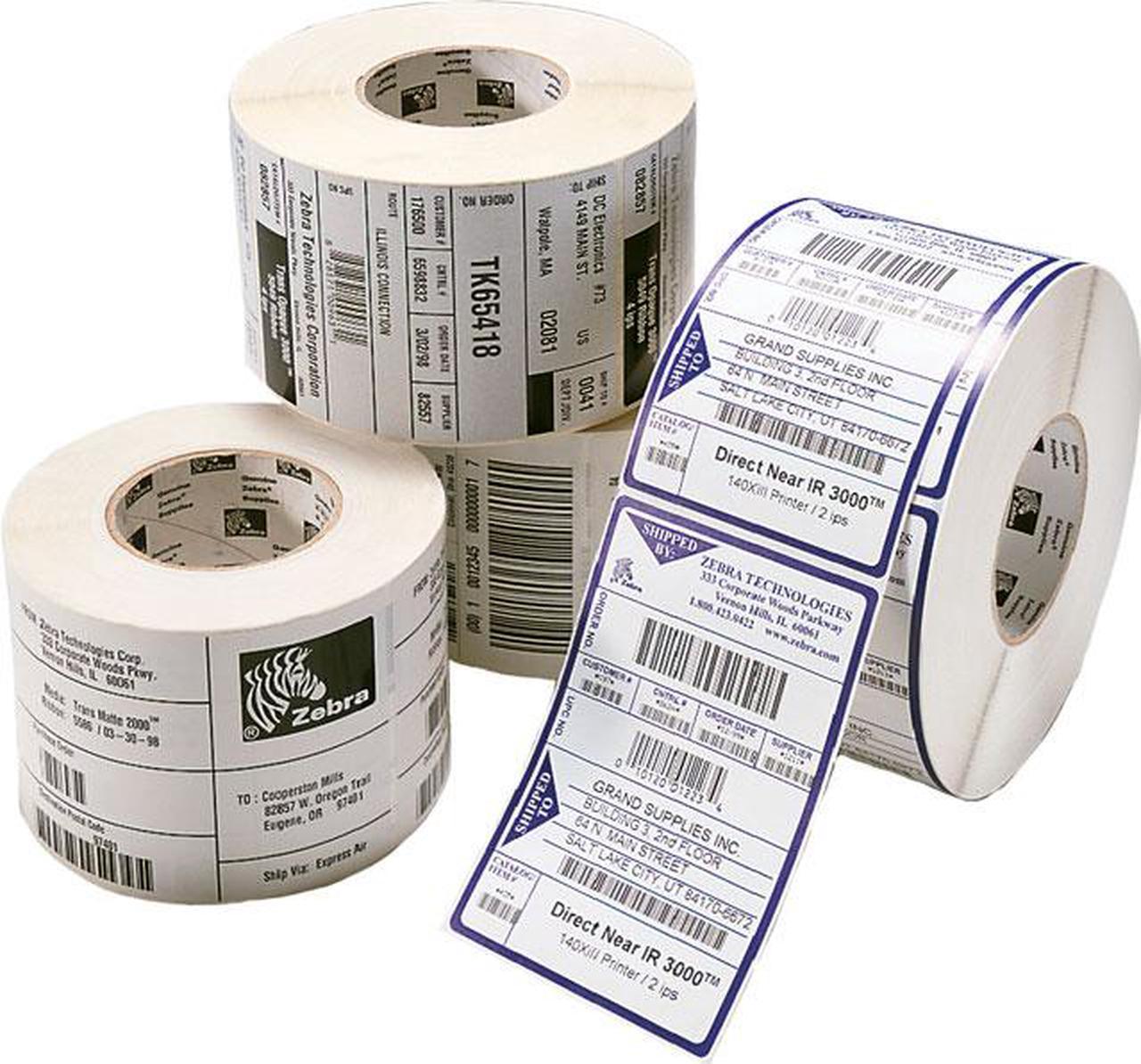 Zebra 10015784 1.25" x 1" Z-Perform 2000D Labels - 1 Case (6 Rolls)