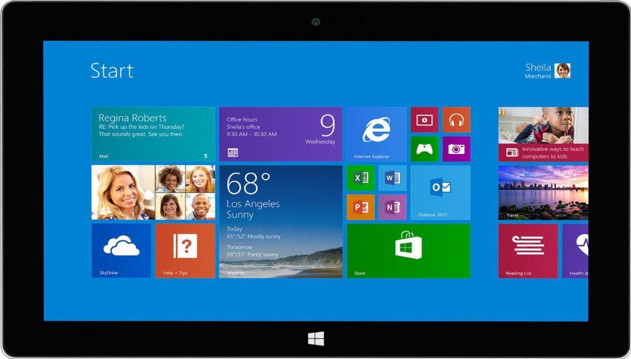 Alt view image 5 of 5 - Microsoft Surface Pro 2 (1601) - 10.6" 4GB, 128GB Wi-Fi Dark Titanium Grade A