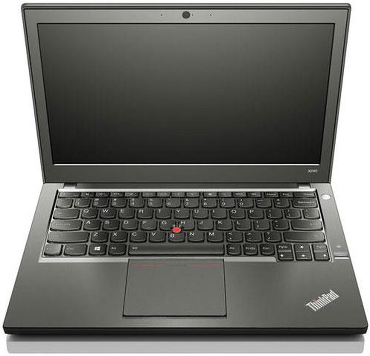 Lenovo ThinkPad X240 - 12.5 Intel Core i5 8GB Memory, 480GB SSD Storage, Windows 10 Pro  w/ Webcam Grade B