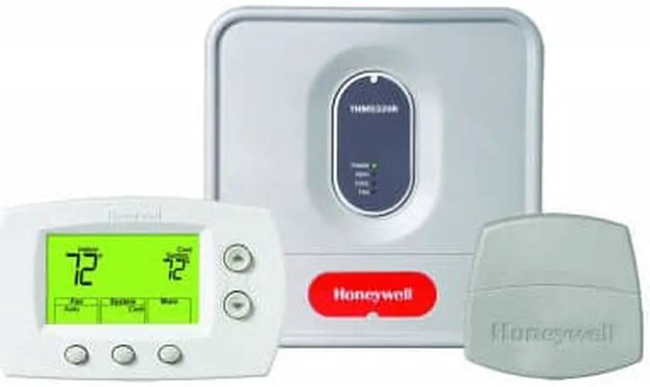 Alt view image 3 of 10 - Honeywell YTH6320R1001 Wireless Thermostat System Kit With Programmable Thermostat