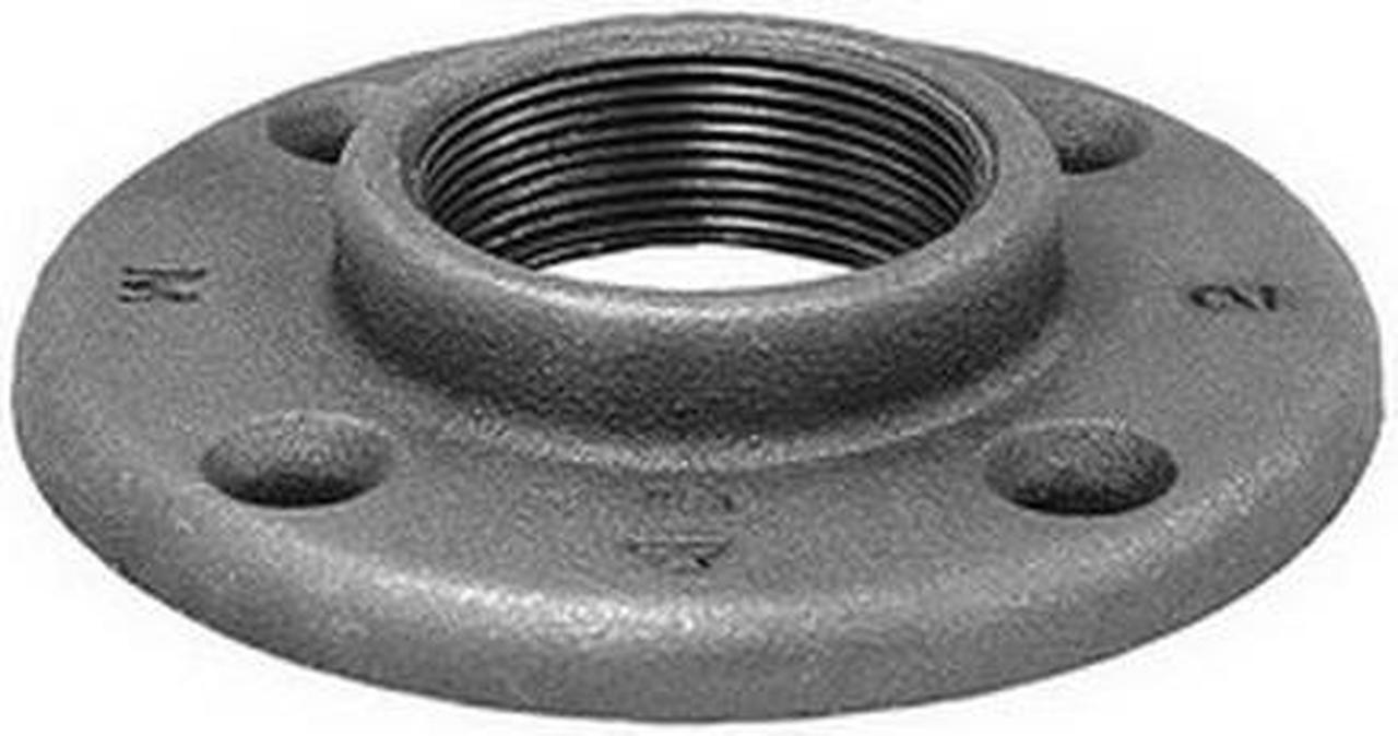 Alt view image 2 of 4 - ANVIL 0310105408 Flange Floor Flange, 1" Pipe, Flanged x FNPT, Malleable Iron,