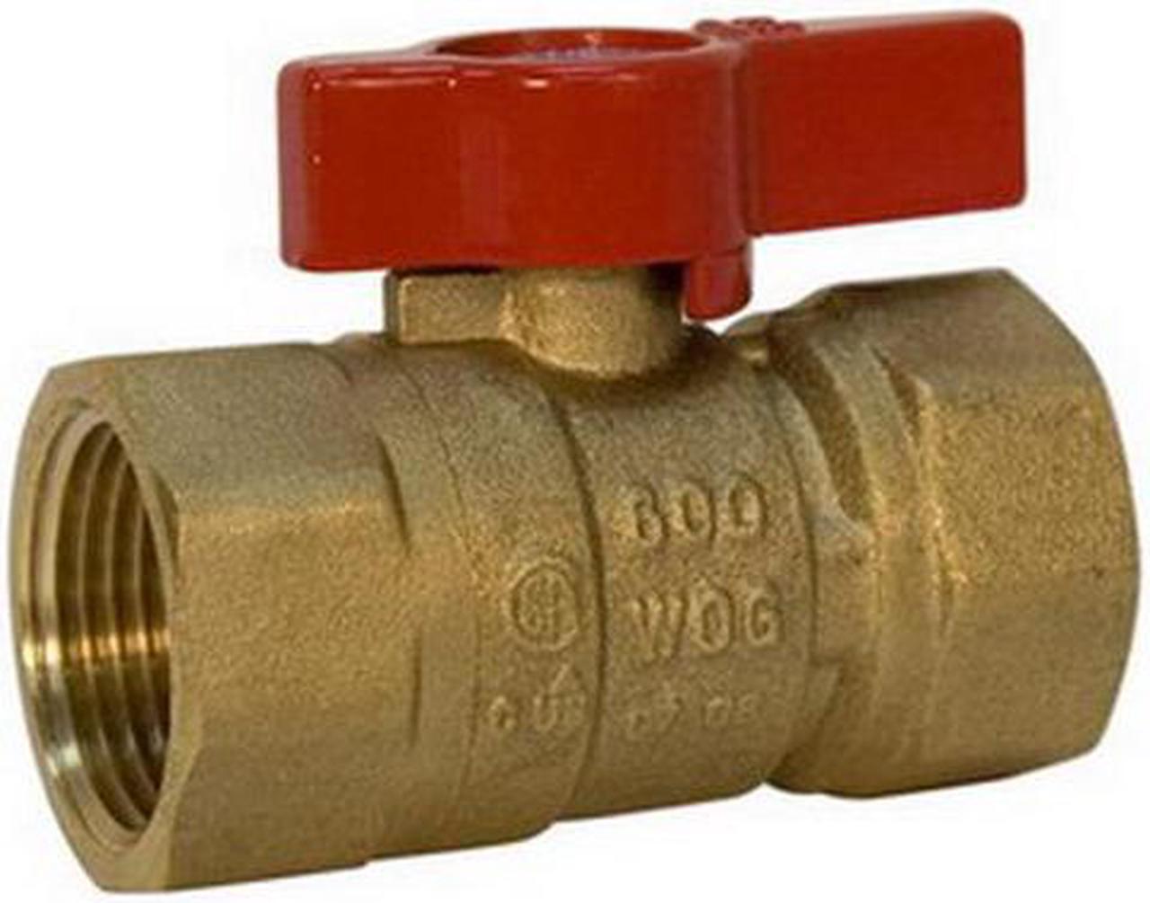 Main image of NIBCO GB1A 3/4" FNPT Brass Gas Ball Valve Inline