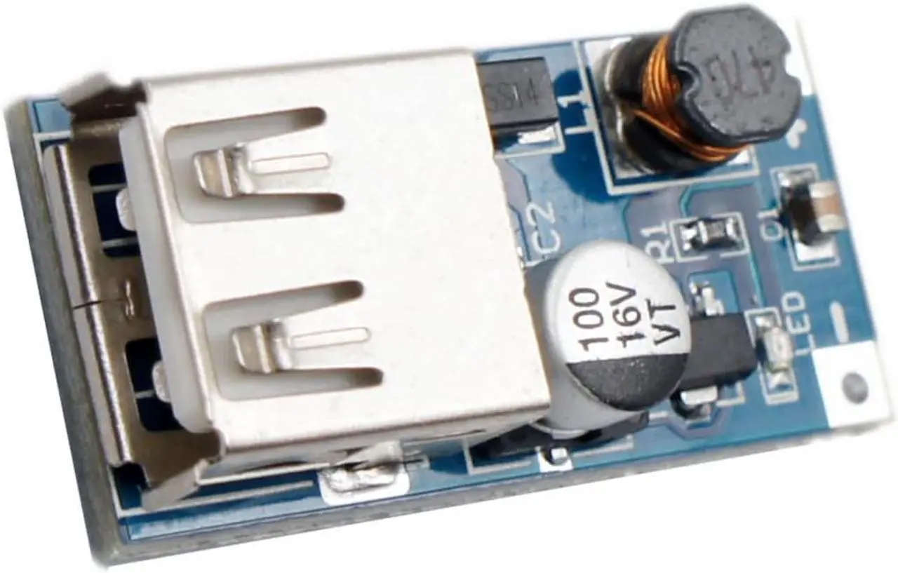 Alt view image 2 of 5 - 2pcs DC Boost Module 0.9V-5V Input 5V 600MA USB Output DIY Power Bank