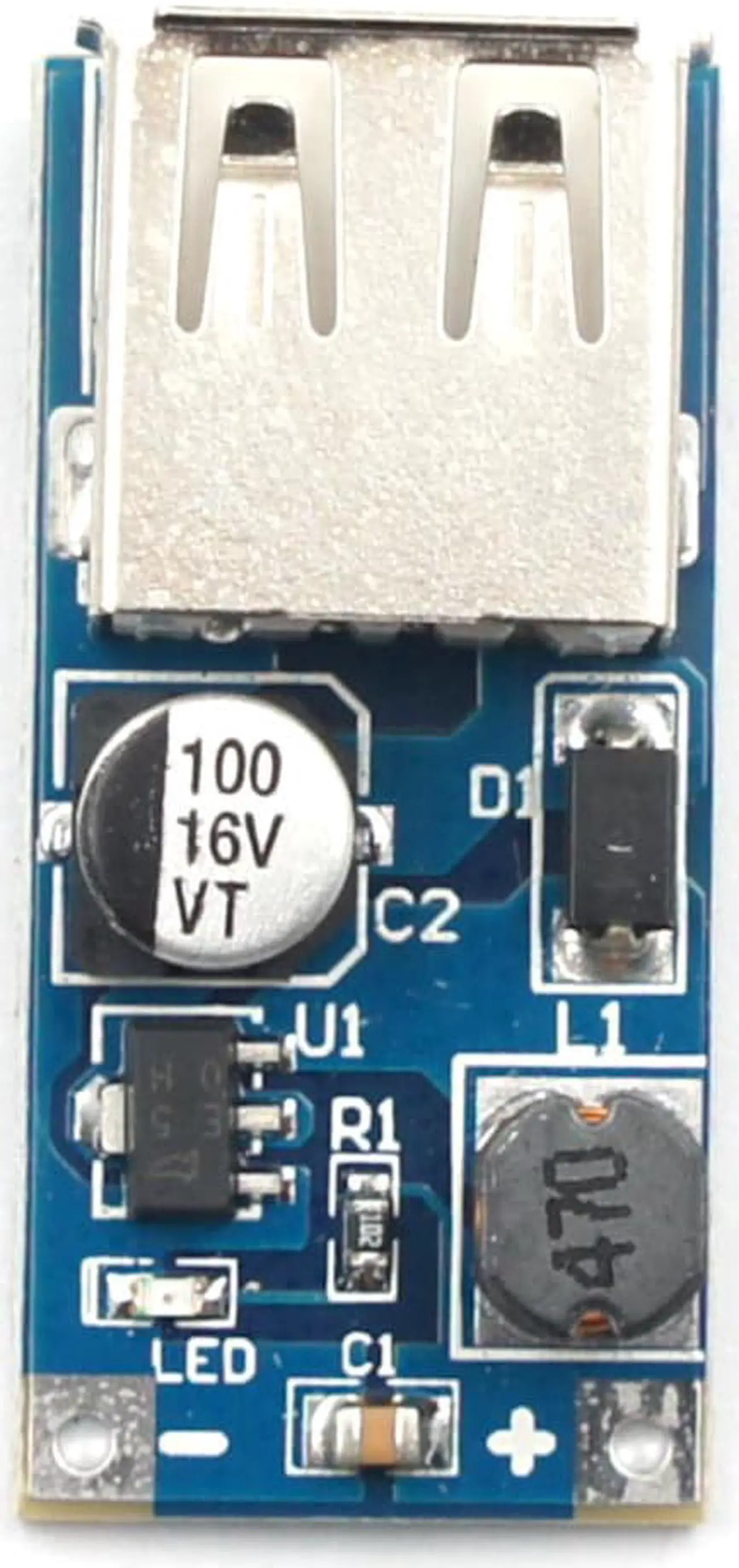 Alt view image 3 of 5 - 2pcs DC Boost Module 0.9V-5V Input 5V 600MA USB Output DIY Power Bank