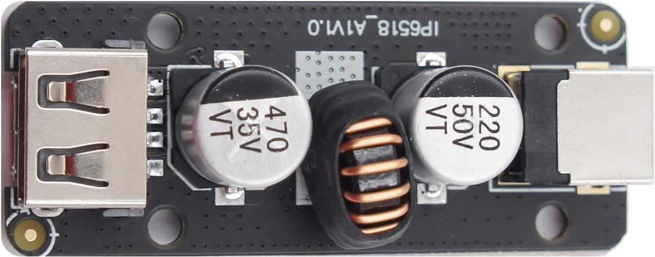 Alt view image 2 of 4 - JacobsParts 45W 12V/24V DC to USB Type C PD & Type A QC3.0 DC Fast Charge Step-Down Buck Power Adapter 5.5 x 2.1mm IP6518