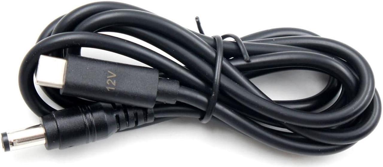 Alt view image 2 of 6 - USB C Type-C 12V PD Trigger 4ft Power Cable 5A DC 5.5 x 2.5mm