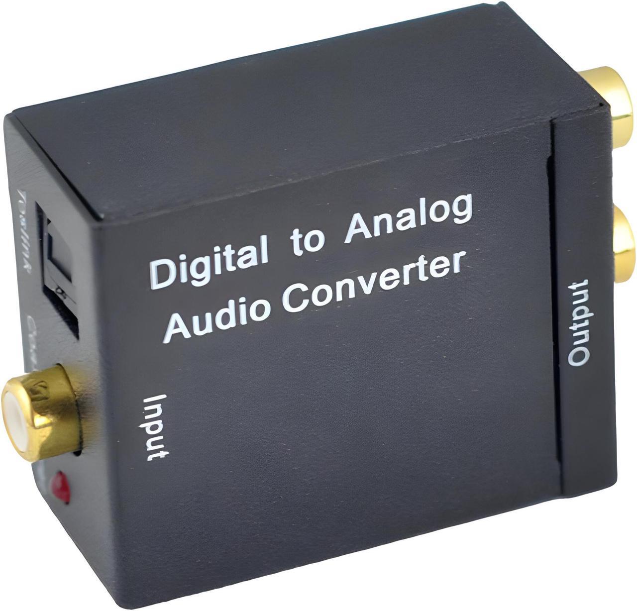 Alt view image 2 of 6 - Digital SPDIF Optical Toslink Coax to Analog RCA Audio Converter + 1M Cable USA