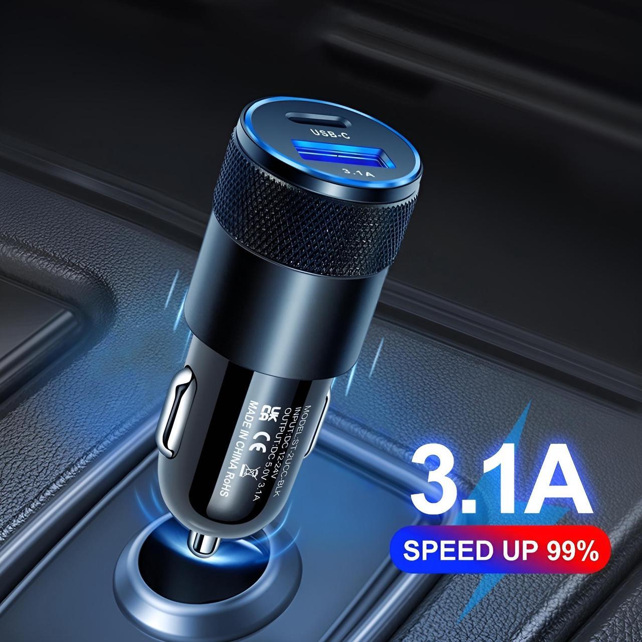Alt view image 3 of 7 - USB PD 30W Type-C Car Charger Fast Charge Adapter For iPhone 13 12 11 Pro Max Silver