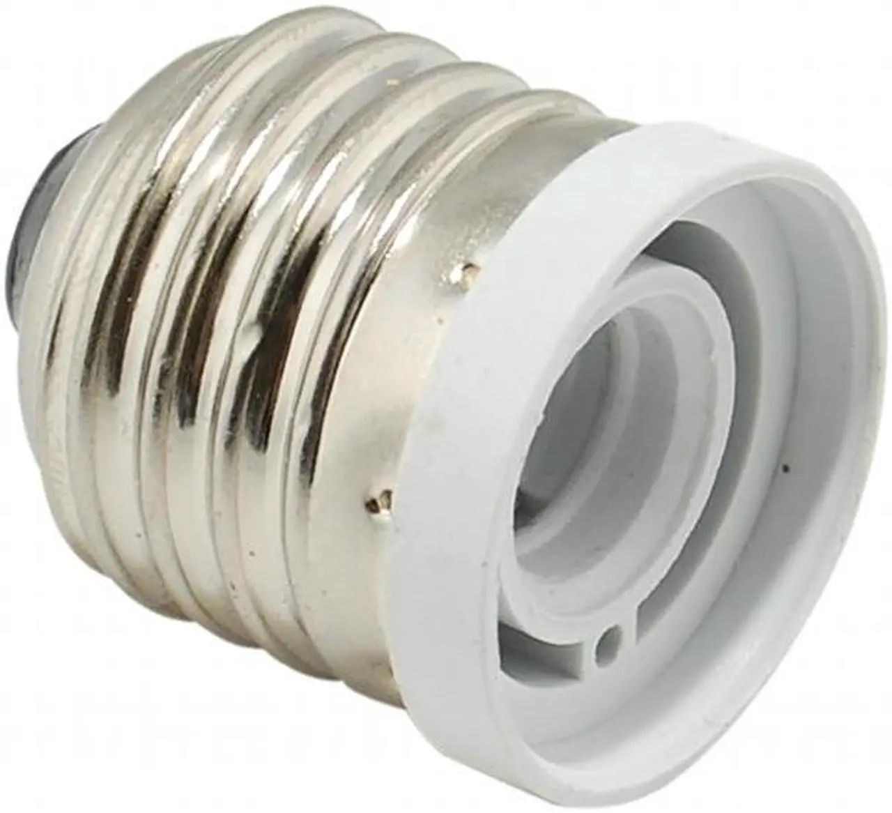 Main image of Light Bulb Socket Adapter Medium Base E26 to Candelabra E12 Screw Reducer