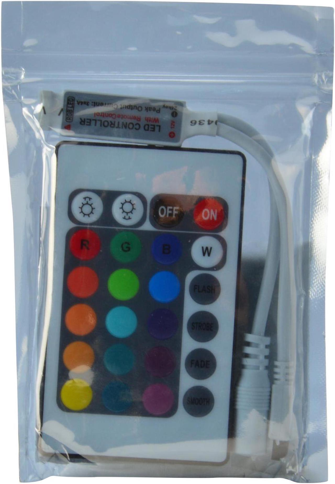 Alt view image 5 of 5 - ABI Inline IR Controller with 24 Key Remote for 12V RGB LED Strip Light