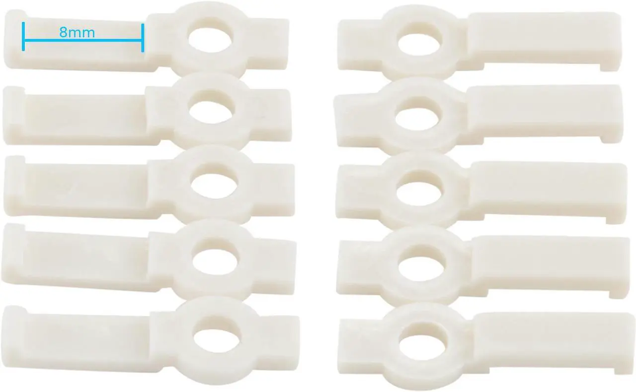 Alt view image 2 of 2 - (50-pack) Mounting Bracket Clips for 5mm/8mm LED Strip Light 3014 3020 3528
