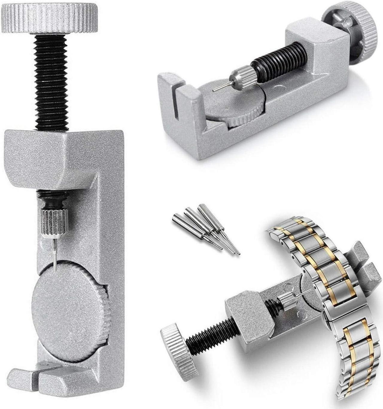 Alt view image 2 of 6 - Watch Repair Tool Kit with Spring Bar Tool - to Adjust, Remove and Replace Watch Bands, Watch Straps and Watch Pins, Includes 6 Interchangeable Tips and 4 Extra Pins