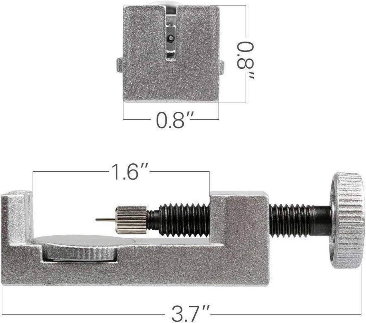 Alt view image 6 of 6 - Watch Repair Tool Kit with Spring Bar Tool - to Adjust, Remove and Replace Watch Bands, Watch Straps and Watch Pins, Includes 6 Interchangeable Tips and 4 Extra Pins