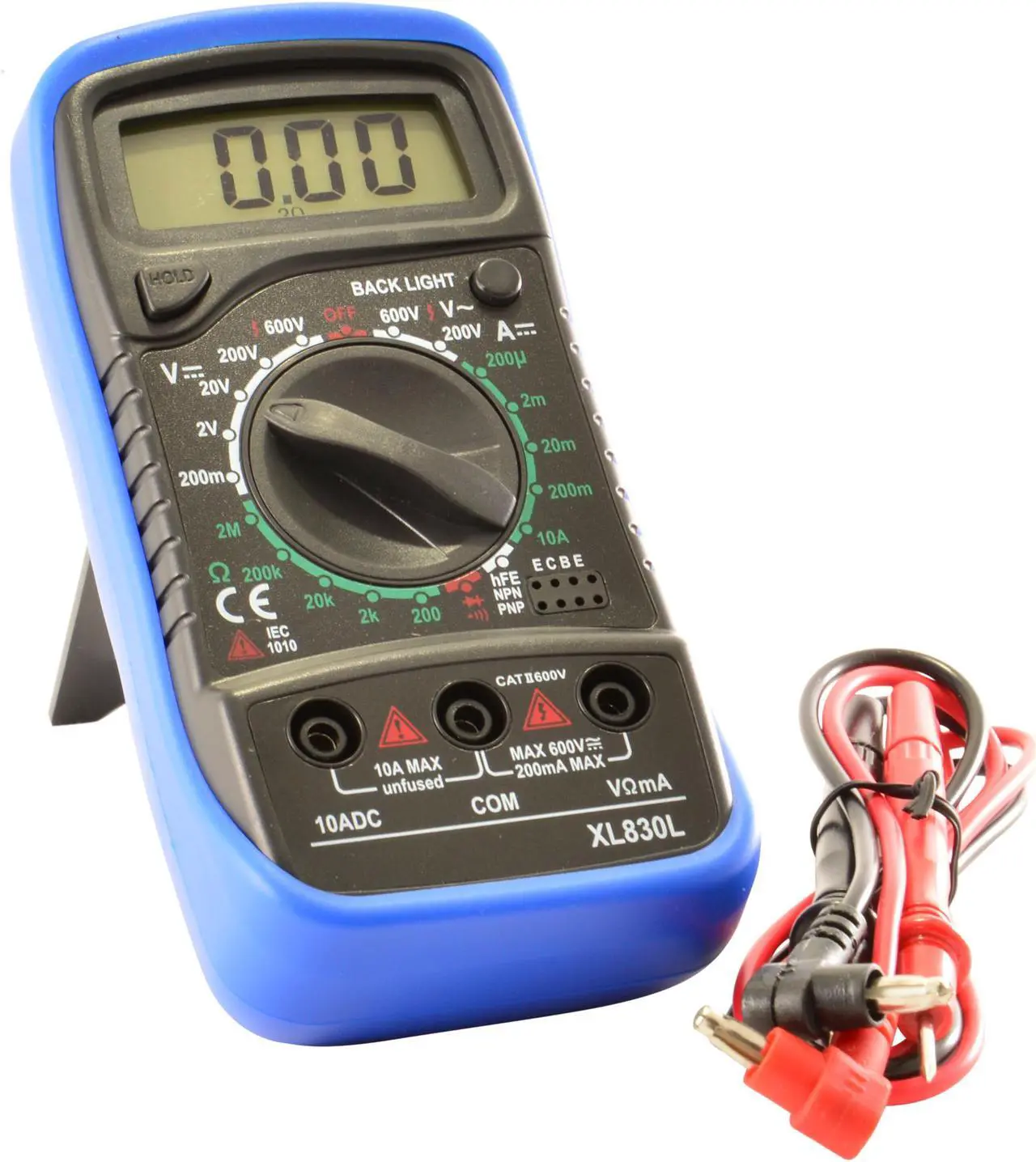 Main image of JacobsParts Digital Multimeter AC DC Voltmeter Ammeter Ohmmeter Volt Tester Meter XL830L