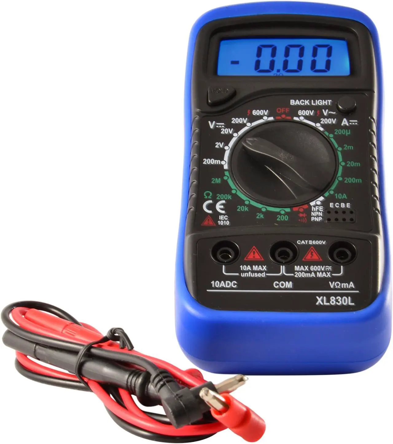 Alt view image 2 of 2 - JacobsParts Digital Multimeter AC DC Voltmeter Ammeter Ohmmeter Volt Tester Meter XL830L