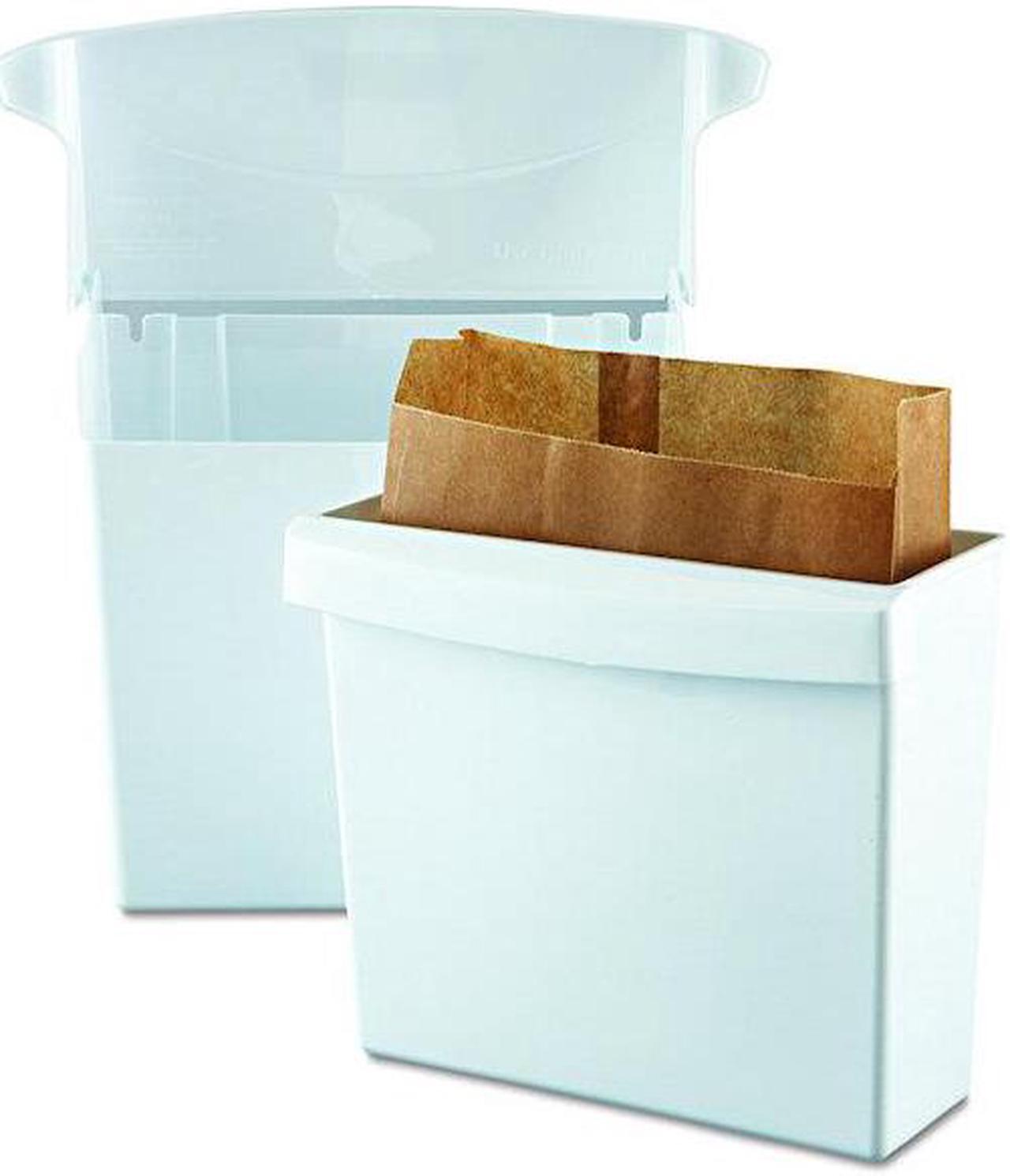 Alt view image 2 of 6 - Rubbermaid Plastic Sanitary Napkin Receptacle, 12-1/2" Height, 1 EA FG614000WHT