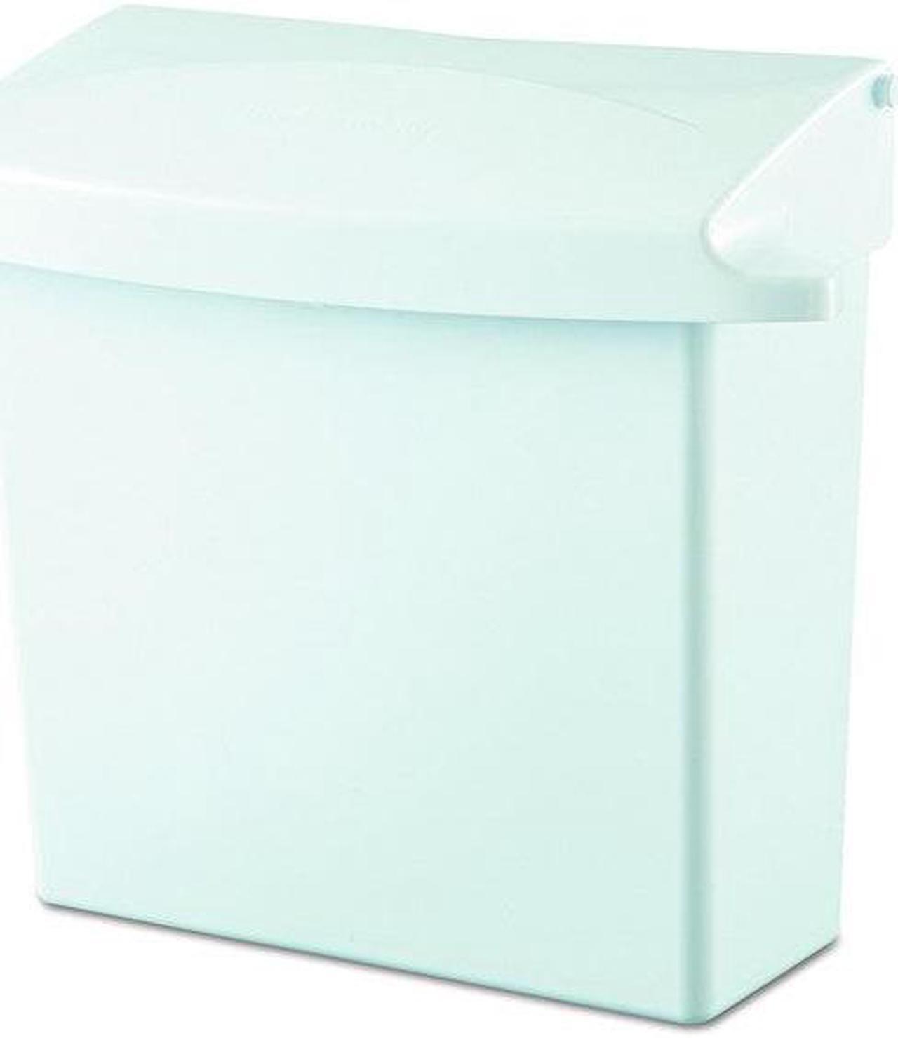 Main image of Rubbermaid Plastic Sanitary Napkin Receptacle, 12-1/2" Height, 1 EA FG614000WHT