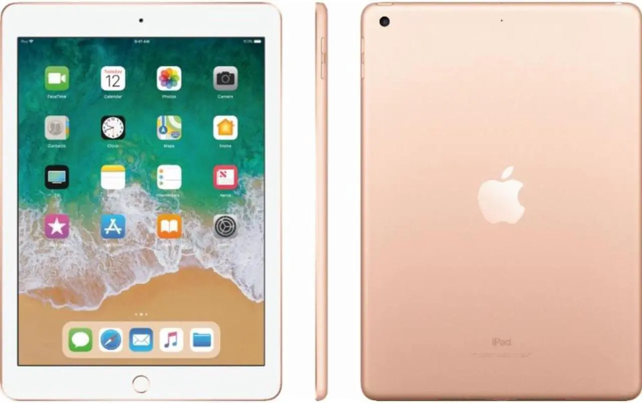 Alt view image 8 of 19 - Apple iPad 2018 9.7" Tablet (6th Generation, 128GB, Wi-Fi Only, Gold)