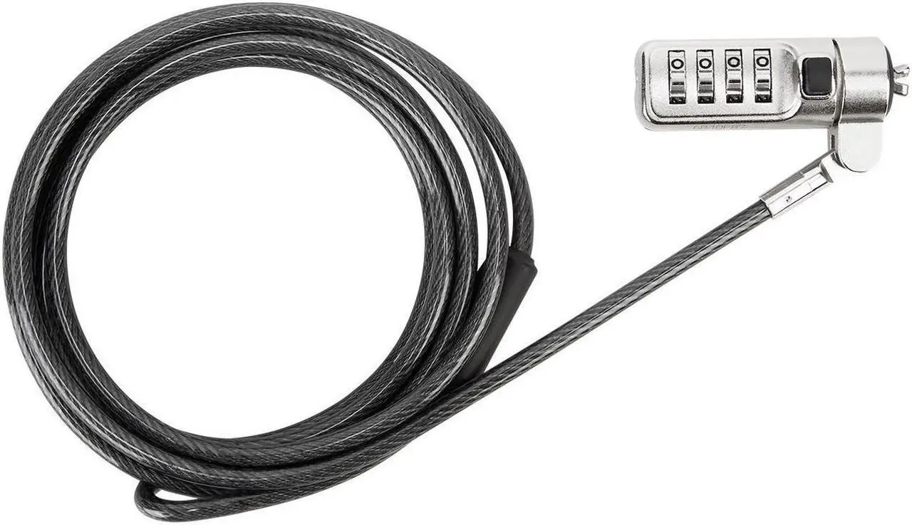 Alt view image 15 of 20 - Targus DEFCON Cable Lock - Resettable - Galvanized Steel - 6.50 ft - For Notebook - ASP66GLX
