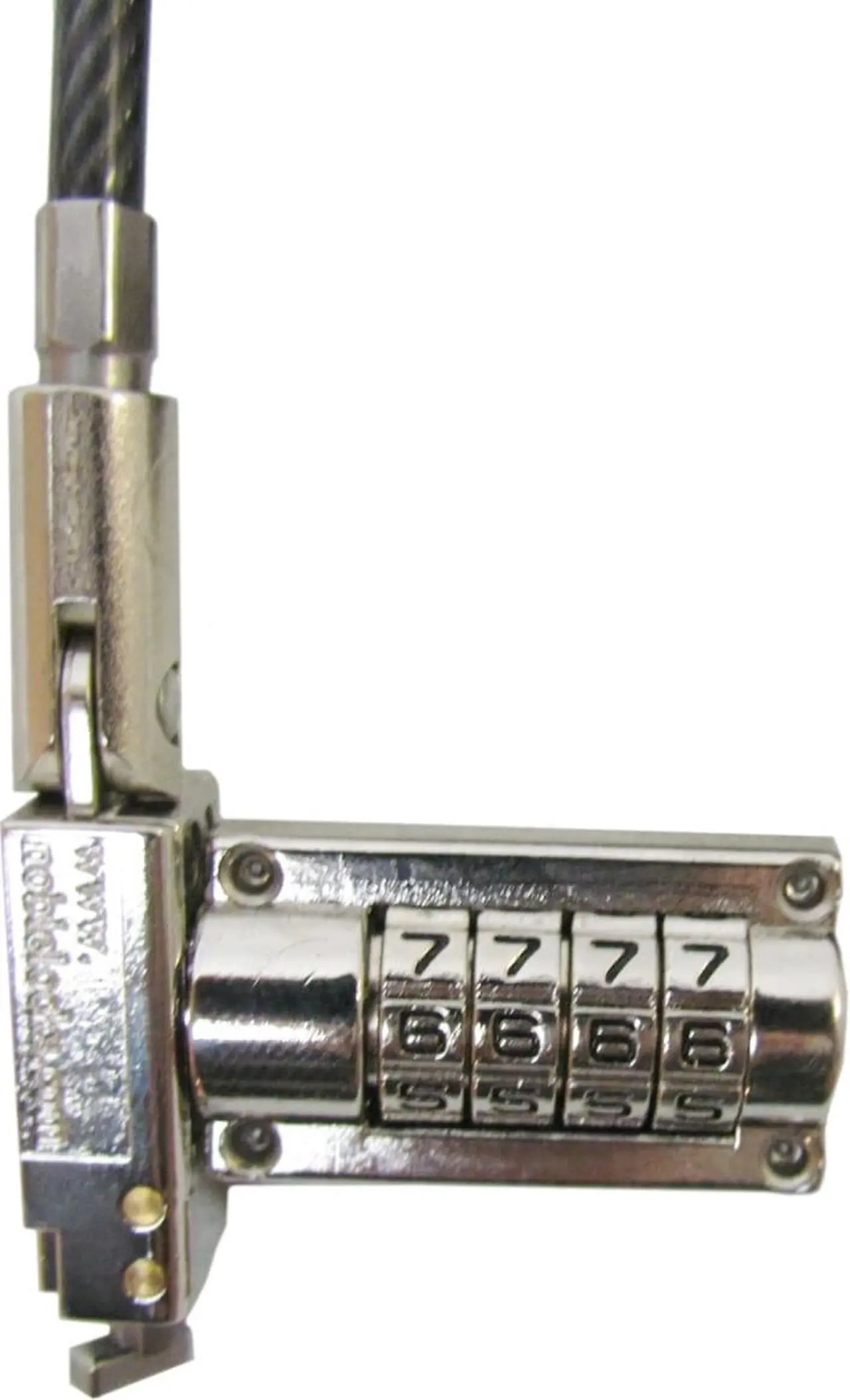 Alt view image 2 of 3 - Noble Tbar Non Resettable Combination Lock With Cable Trap and Storage NG05TNR
