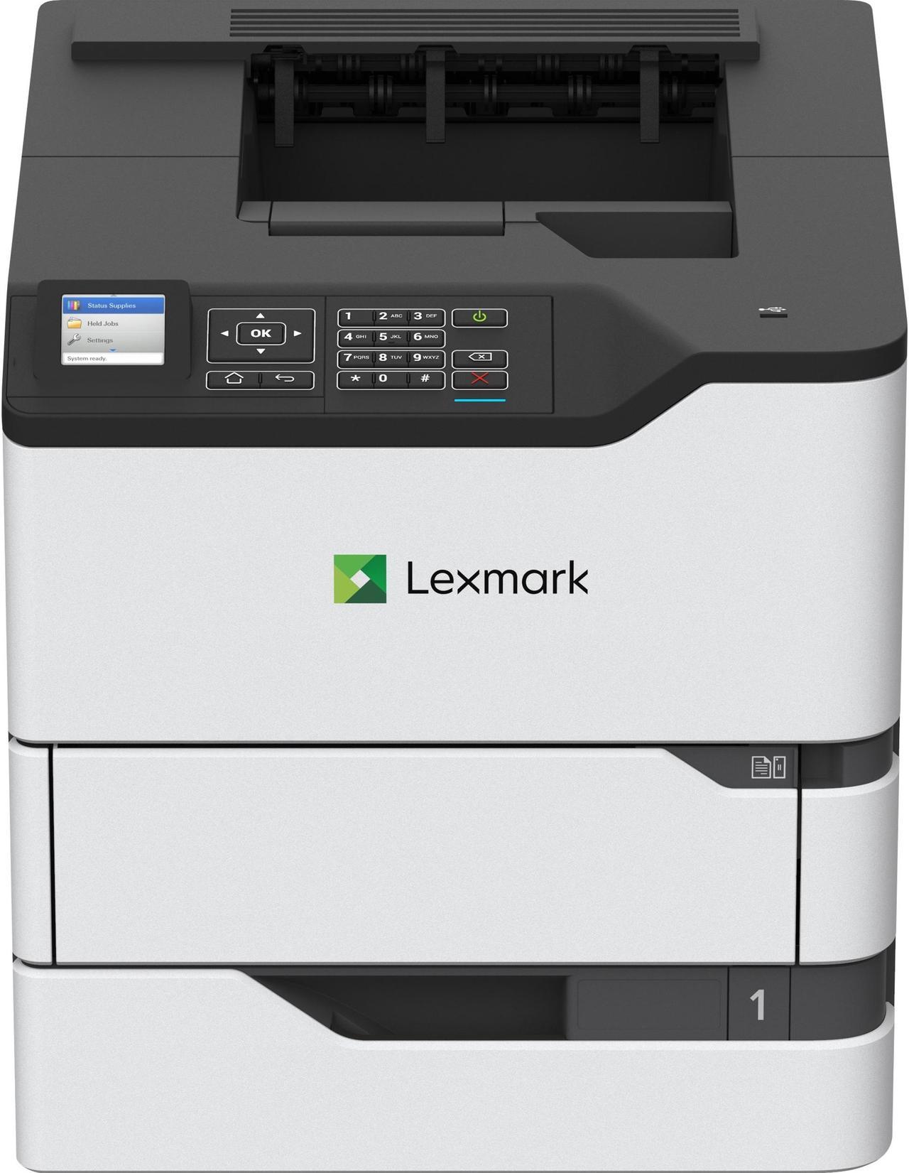 Lexmark MS820 MS823dn Laser Printer - Monochrome - 65 ppm Mono - 1200 x 1200 dpi Print - Automatic Duplex Print - 650 Sheets Input