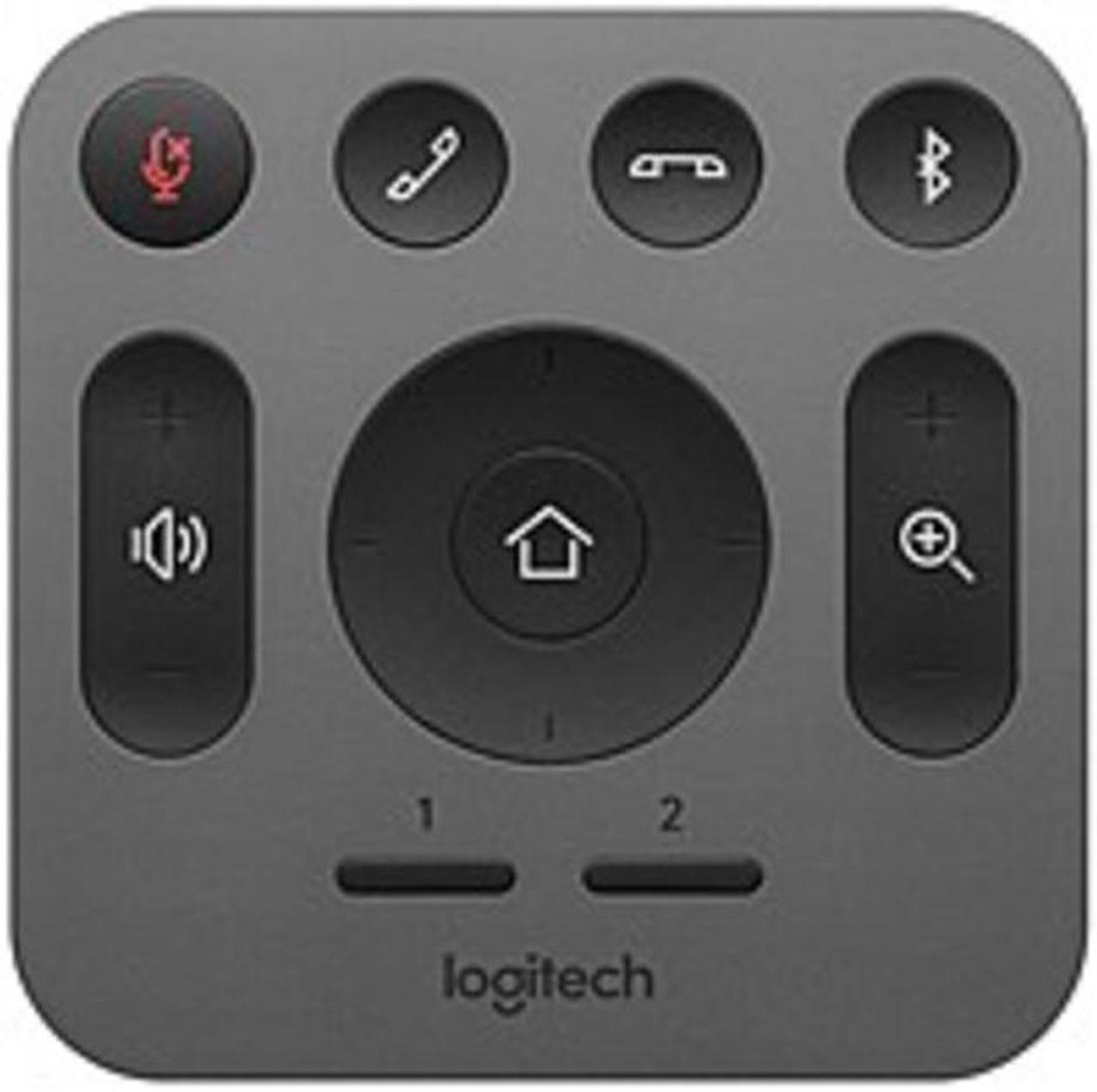 Logitech 993-001389 RF Wireless Replacement Remote for MeetUp Conference Camera - Gray