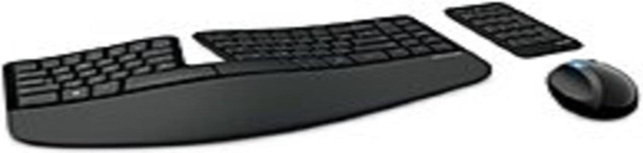 Main image of Microsoft L5V-00001 Ergonomic Keyboard, Mouse, Numeric Pad Set - 2.4 GHz - Black