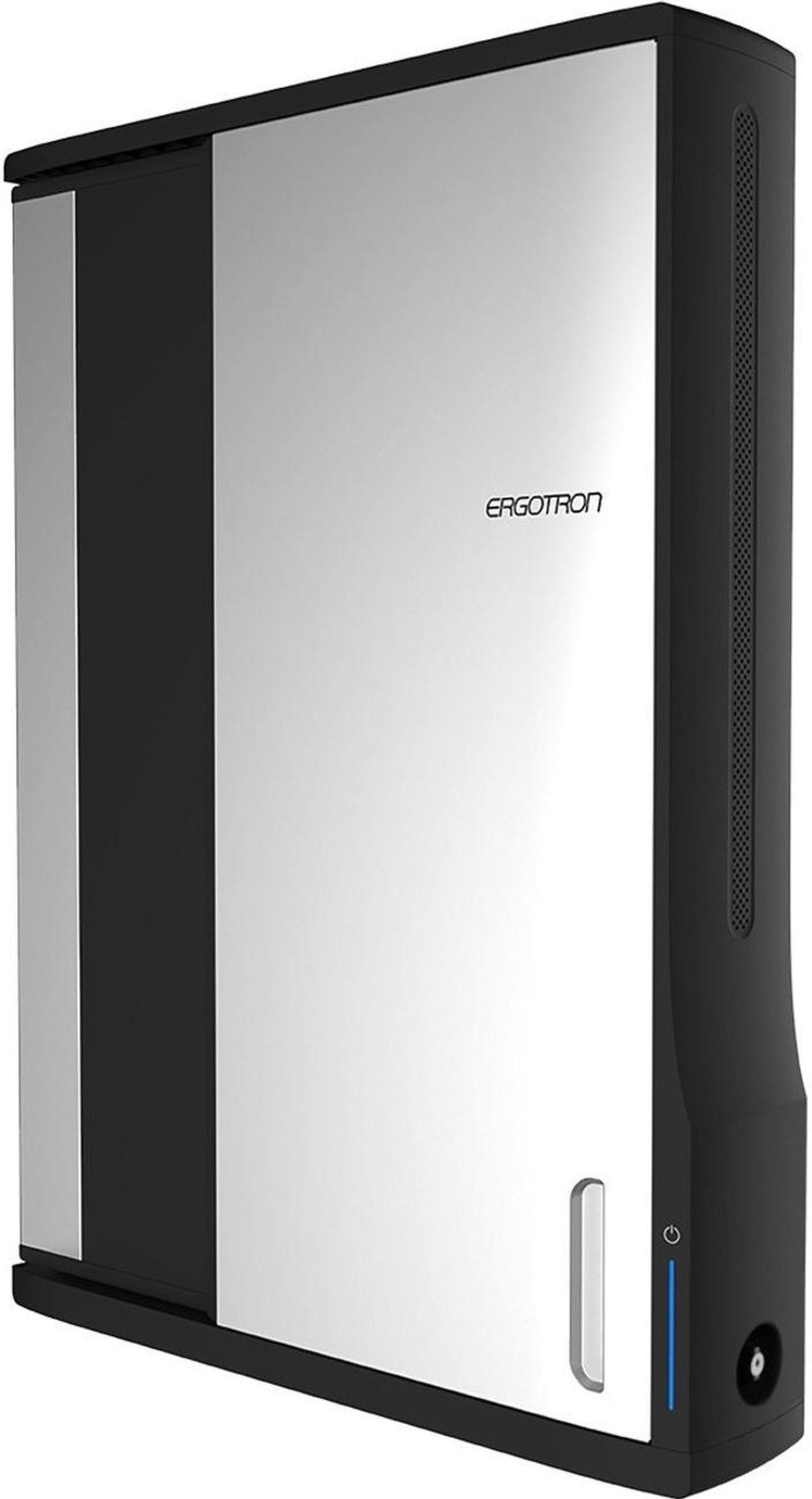 Alt view image 10 of 11 - Ergotron Zip12 Charging Wall Cabinet - Up to 12" Screen Support - 44.40 lb Load Capacity - 35.6" Height x 26.4" Width x 5.9" Depth - Wall Mountable - Steel - Black, Silver