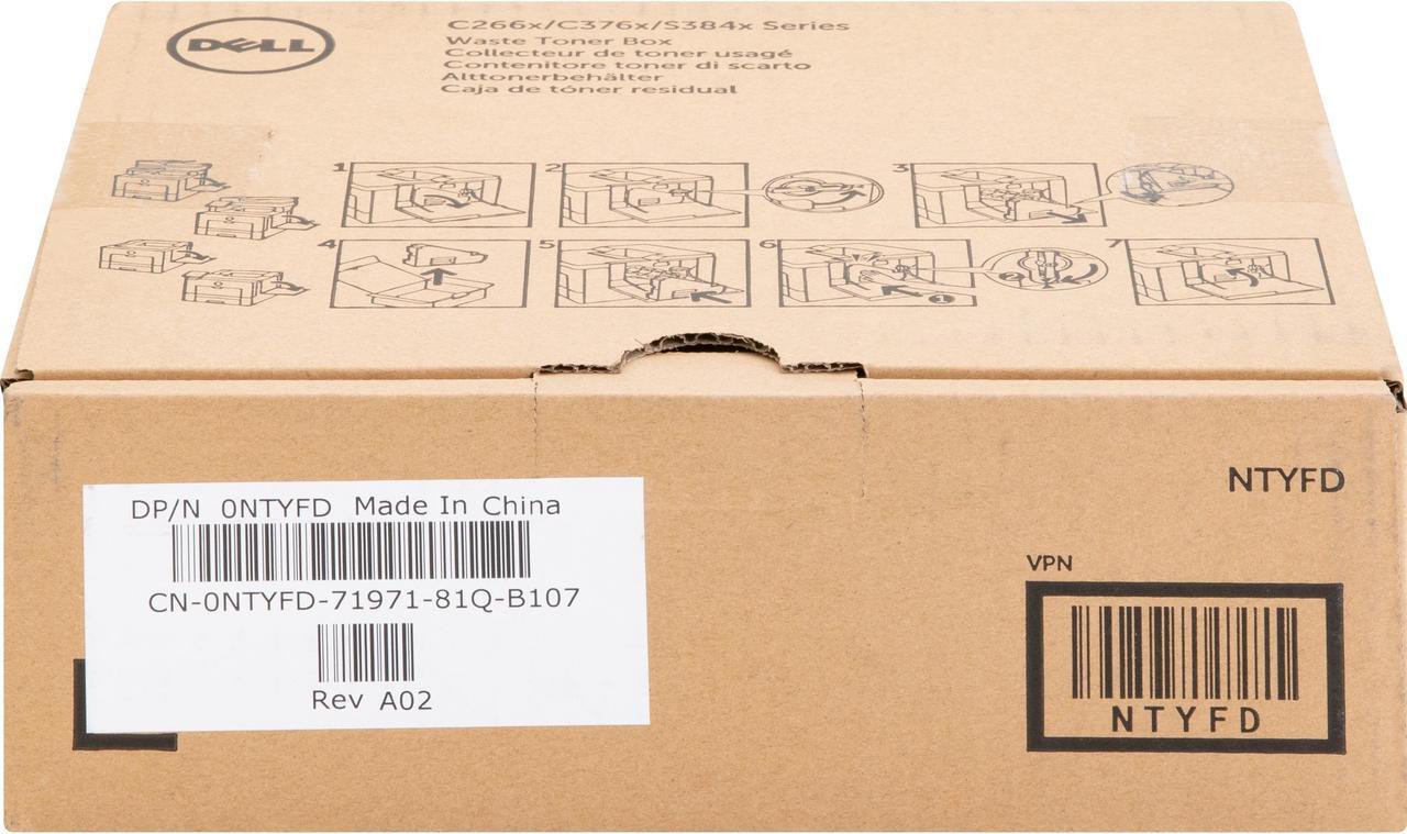 Alt view image 9 of 19 - Dell NTYFD C376XN/DN/DNF Waste CTNR Laser Printer Waste Container