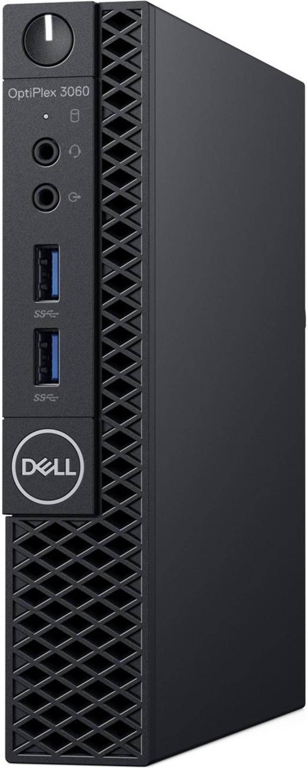 Dell OptiPlex 3000 3060 Desktop Computer - Intel Core i5 8th Gen i5-8500T 2.10 GHz - 8 GB RAM DDR4 SDRAM - 256 GB SSD - Micro PC - Windows 10 Pro 64-bit - English Keyboard