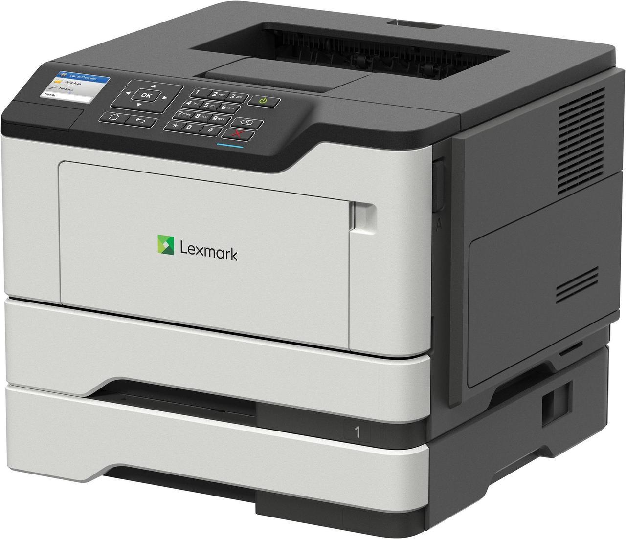 Lexmark MS521dn Laser Printer - Monochrome - 1200 x 1200 dpi Print - Plain Paper Print - Desktop - 46 ppm Mono Print - Statement, Folio, Oficio, Legal, Letter, Executive, B5 (JIS), DL Envelope, ...