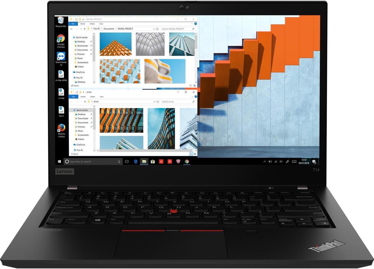 Lenovo ThinkPad T14 Gen 1 20S00030US 14" Notebook - Full HD - 1920 x 1080 - Intel Core i5 (10th Gen) i5-10310U 1.60 GHz - 8 GB RAM - 256 GB SSD - Windows 10 Pro - Intel UHD Graphics - IEEE ...