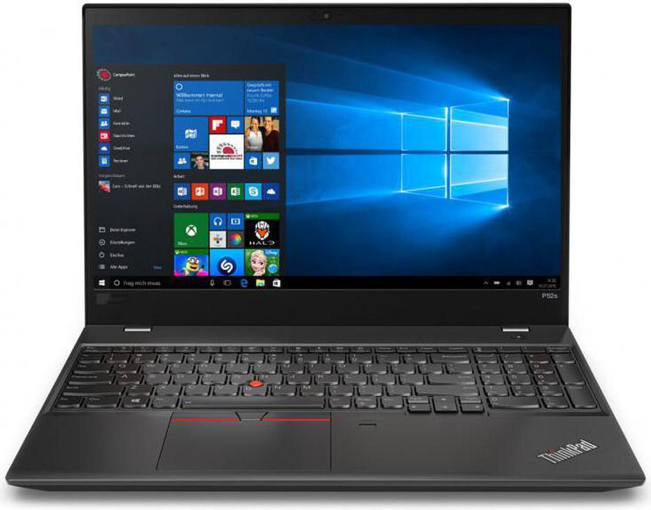 Lenovo Thinkpad P52s Mobile Workstation - Intel Core i7-8650U 1.9GHz Quad-Core Processor - 16GB (2 x 8GB) DDR4 Memory - 512GB NVMe SSD - 15.6-inch 1920x1080 FHD Display - Windows 10 Professional ...