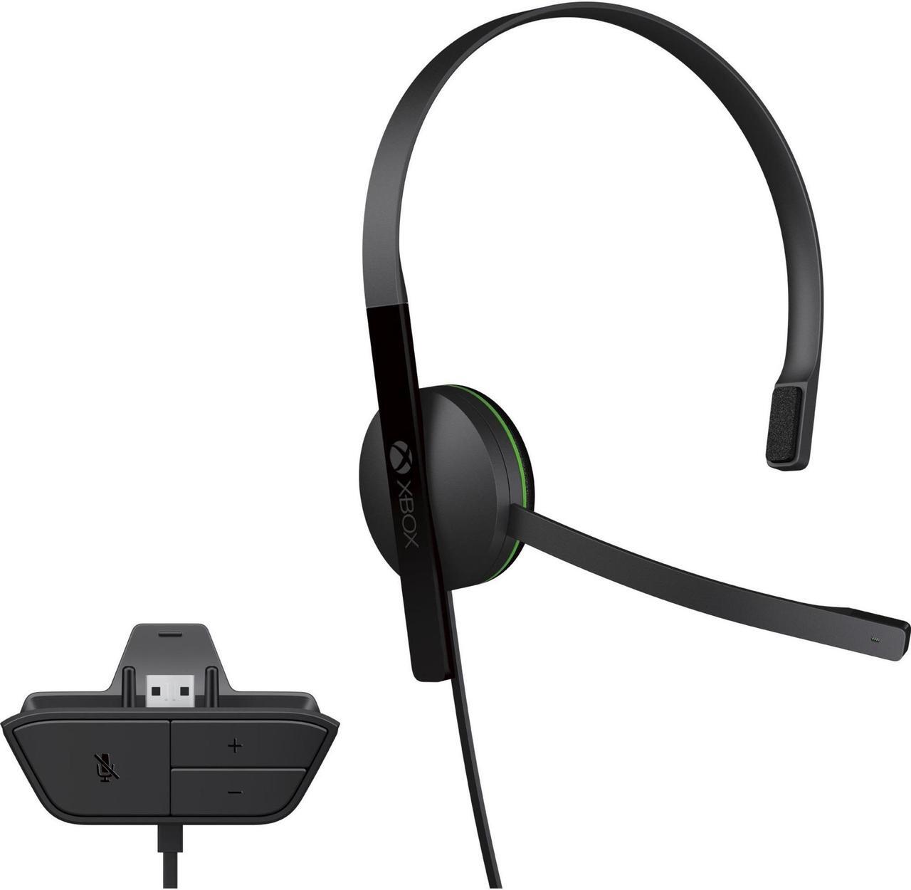 Main image of Microsoft Xbox One CHAT Headset - Mono - Mini-phone - Wired - Over-the-head - Monaural - Supra-aural