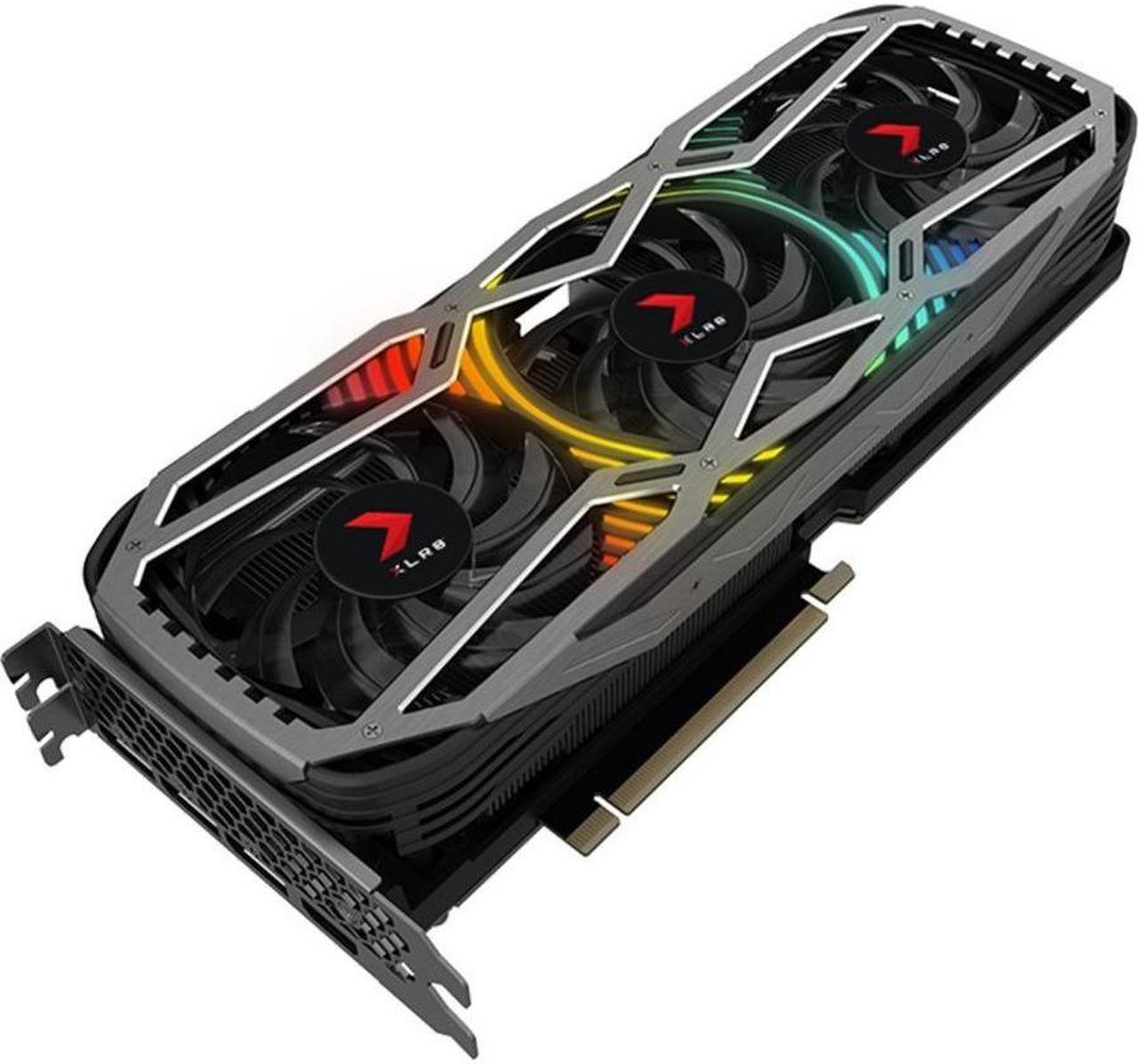 Alt view image 18 of 18 - PNY GeForce RTX 3070 8GB XLR8 Gaming Revel Epic-X RGB Triple Fan Graphics Card LHR VCG30708LTFXPPB