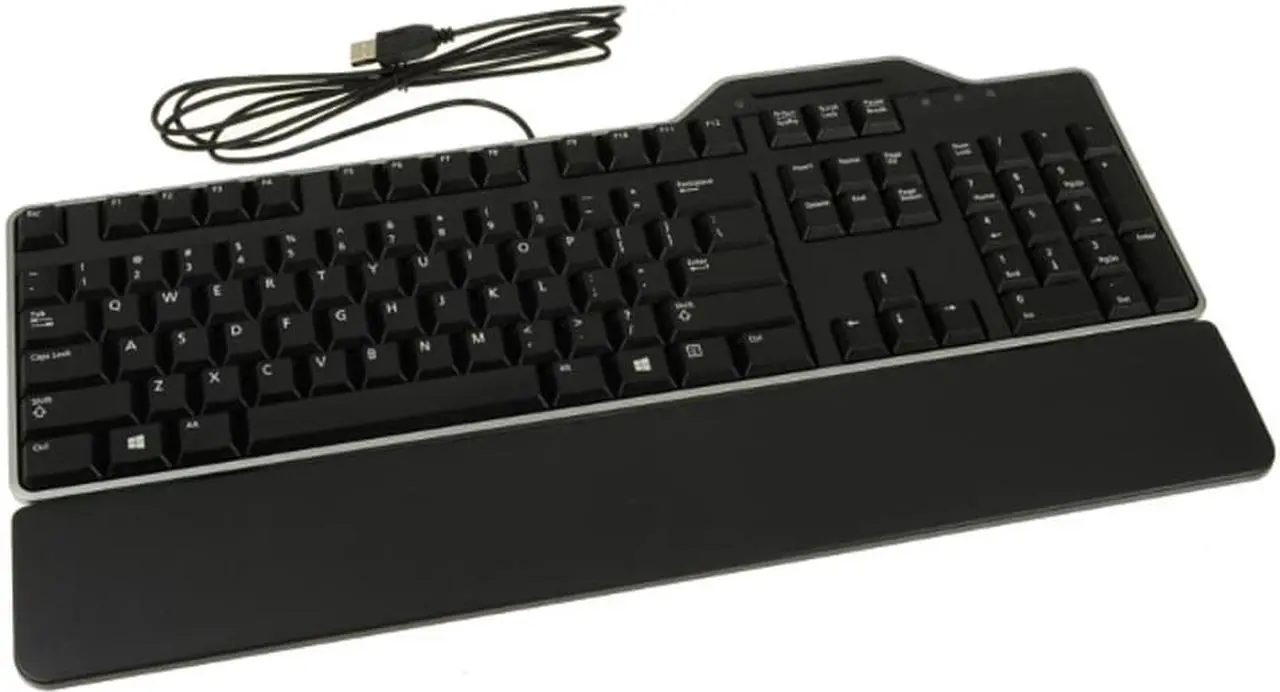 Main image of Dell KB813-BK-US Keyboard with Smart Card Reader - USB - 104-Keys - Black