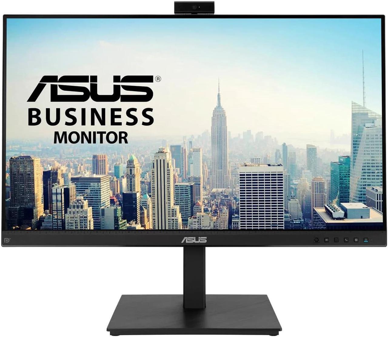 ASUS 90LM04P1-B02370 BE279QSK 27-inch Video Conferencing Monitor - IPS Panel - Full HD - 1080p - 1000:1 - 5 ms - 60 Hertz - 2 MP Webcam - Speakers - 3.5mm Jack - HDMI 1.4 - MonitorPort 1.2 - ...