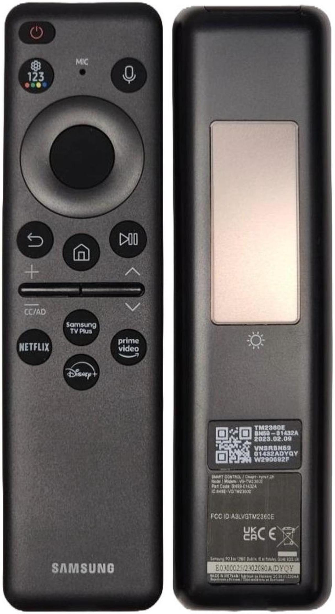 Main image of Samsung BN59-01455A OEM Replacement Smart TV Remote Control With Solar Cell Batteries for QN32Q60DBFXZA