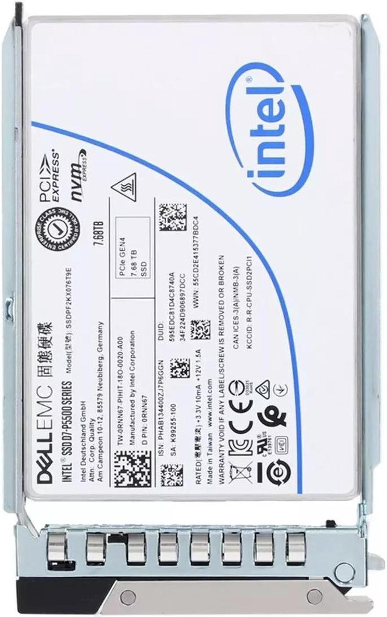 Alt view image 2 of 2 - Dell RNN67 7.68TB PCIe Gen4 NVMe Read Intensive TLC 2.5inch U.2 SSD