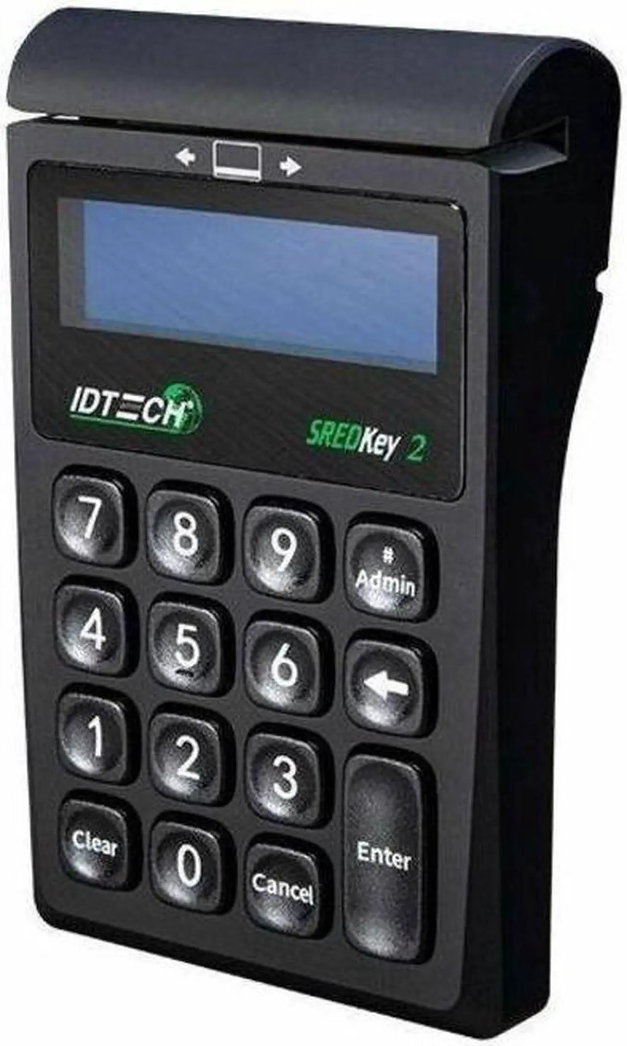 Main image of ID Tech IDSK2-535E SREDKey 2 with MSR USB HID Enhanced Format - 2.9-inch LCD Screen - AES Encryption - Black