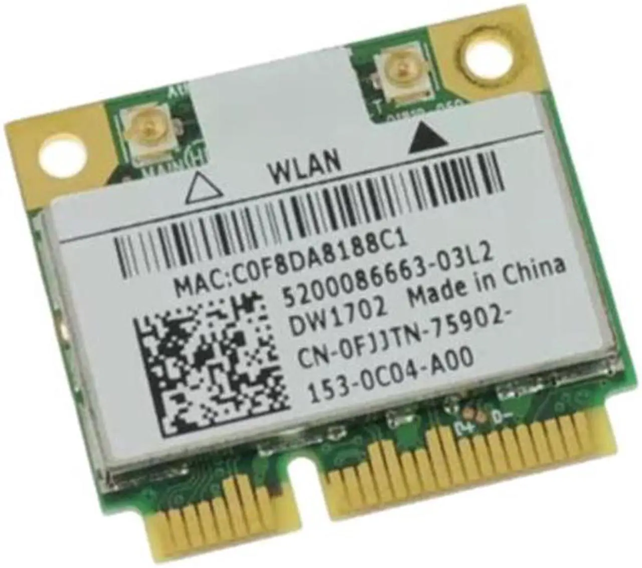 Alt view image 2 of 4 - Dell Inspiron N5050 AzurWave Mini WiFi WIRELESS Card FJJTN 0FJJTN AR5B195
