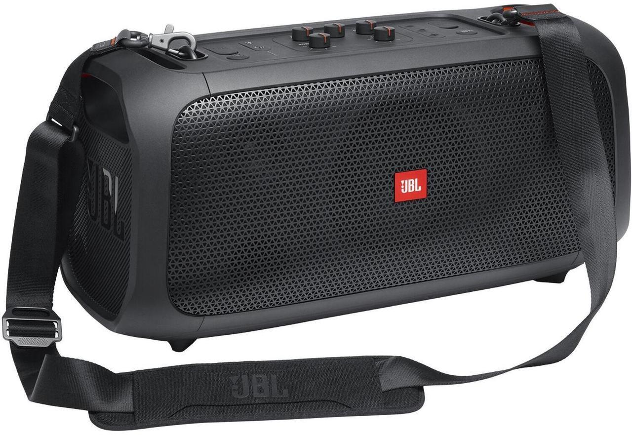 Alt view image 11 of 18 - JBL PartyBox On-The-Go Essential - Portable party speaker with built-in lights and wireless mic, Amazing Pro Sound, IPX4 splashproof protection, 6 hours of playtime, Convenient shoulder strap