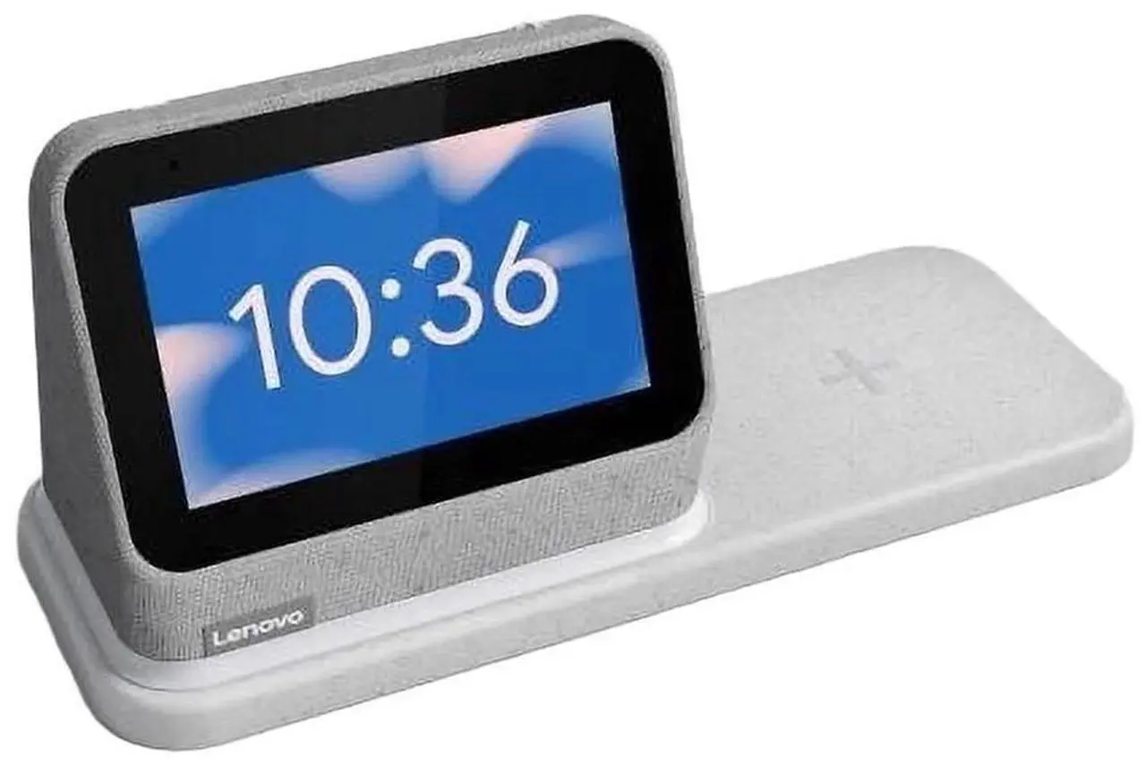Alt view image 9 of 9 - Lenovo Smart Clock Gen 2, Grey, with Charging Station, 3.97" IPS Touch, 1GB, 8GB