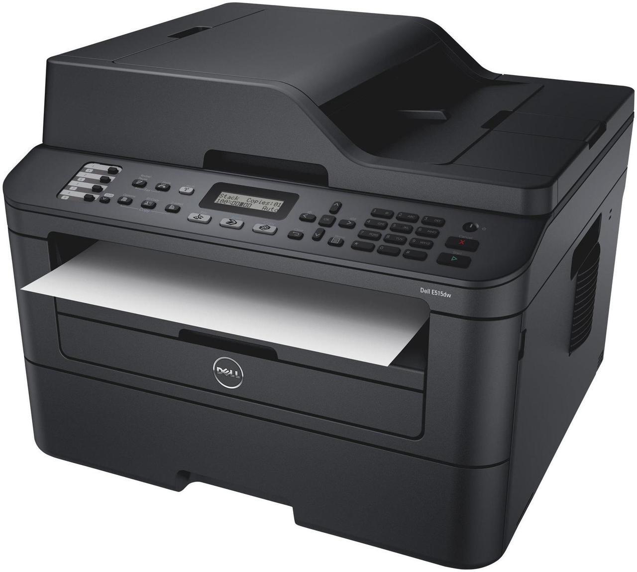 Main image of Dell E515DW Multifunction Monochrome Laser Printer - 27 ppm - 2400 x 600 dpi - LAN, USB 2.0 - Print, Scan, Copy, Fax