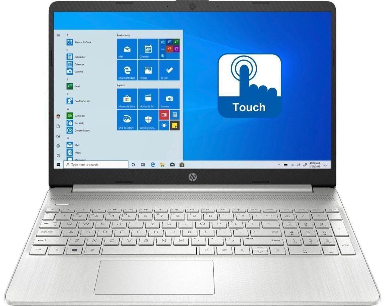 Alt view image 4 of 4 - HP Pavilion 15-DY2056MS 15.6" Touch Screen, 12GB Memory, 256GB SSD, Intel Core i5-1135G7 X4 2.4GHz, SD Media Card Reader, Win10, Natural Silver