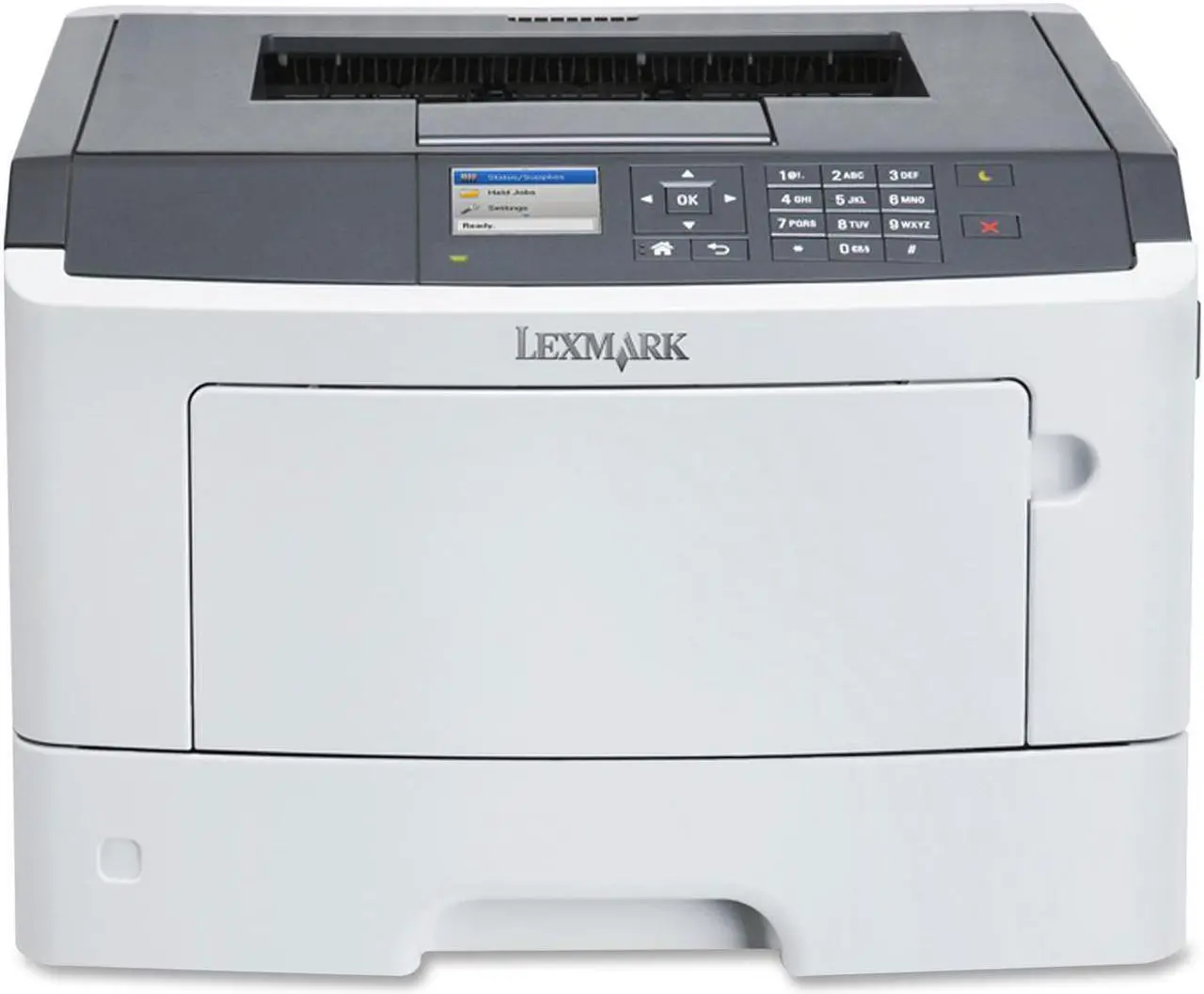 Alt view image 2 of 2 - Lexmark MS510DN Laser Printer - Monochrome - 1200 x 1200 dpi Print - Plain Paper Print - Desktop - 45 ppm Mono Print - 350 sheets Input - Automatic Duplex Print - LCD - Gigabit Ethernet - USB