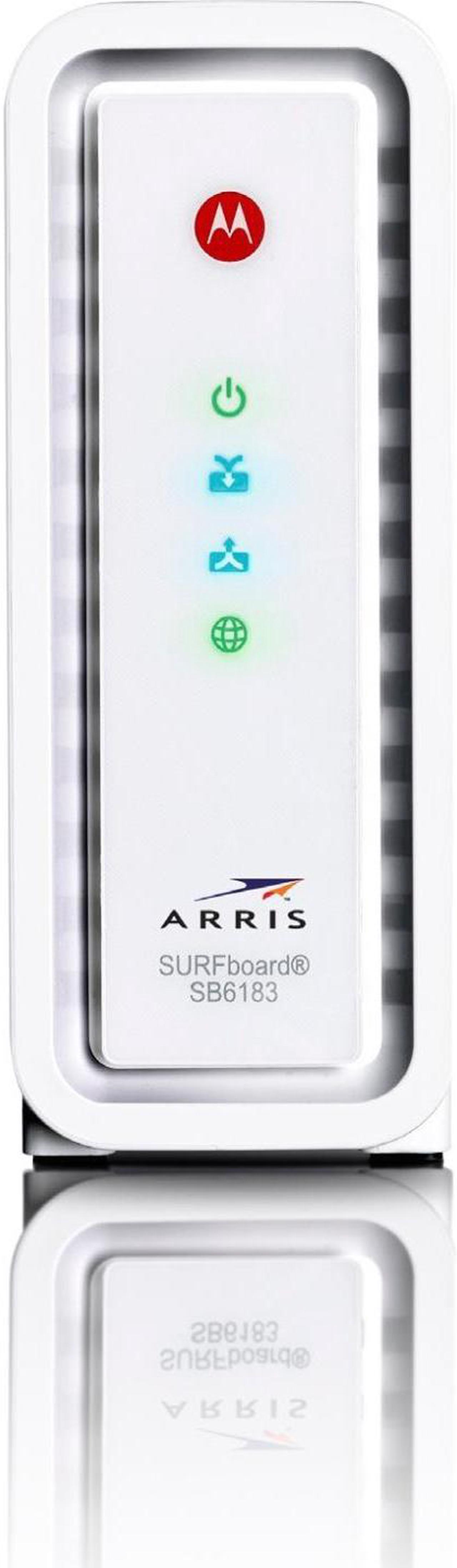 Main image of ARRIS Arris SURFboard SB6183 Cable Modem - 1 x Network (RJ-45) - F-type - Gigabit Ethernet - Desktop